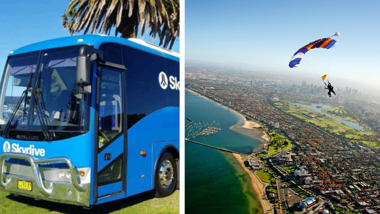 Skydive Bus for Melbourne